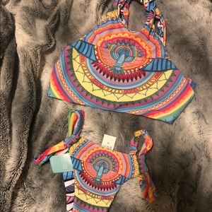 *RARE* Moana Flying fish reversible bikini set